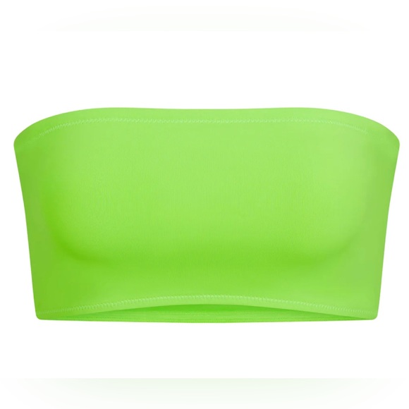 NWT SKIMS Limited Edition Sold Out Neon Green Swim Top size L - Picture 3 of 7